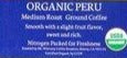 Organic Peru Medium Roast Coffee by Mt. Whitney Coffee Roasters 24 oz