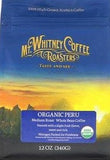 Organic Peru Medium Roast Coffee by Mt. Whitney Coffee Roasters 24 oz