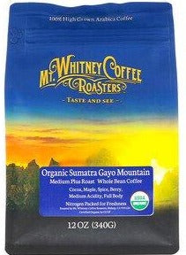 Organic Sumatra Gayo Mountain Coffee by Mt. Whitney Roasters 24 oz