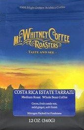Costa Rica Estate Tarrazu Medium Roast Coffee by Mt. Whitney Coffee Roasters 24oz