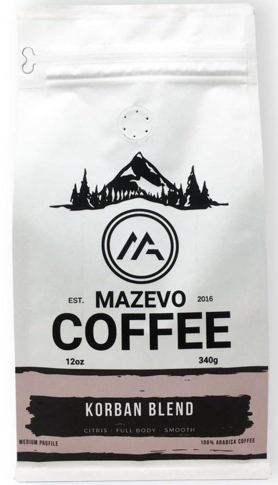 KORBAN Blend 12oz fresh roast coffee - MAZEVO Coffee